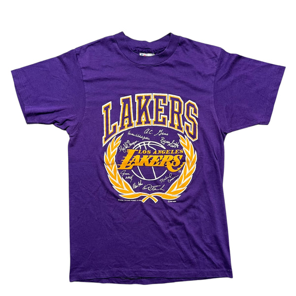 Vintage 1987 HANES 5050 Los Angeles Lakers T Shirt Medium