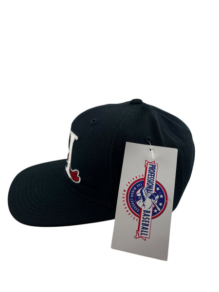 Vintage Hickory Crawdads MILB Snapback Hat 90s Black NWT