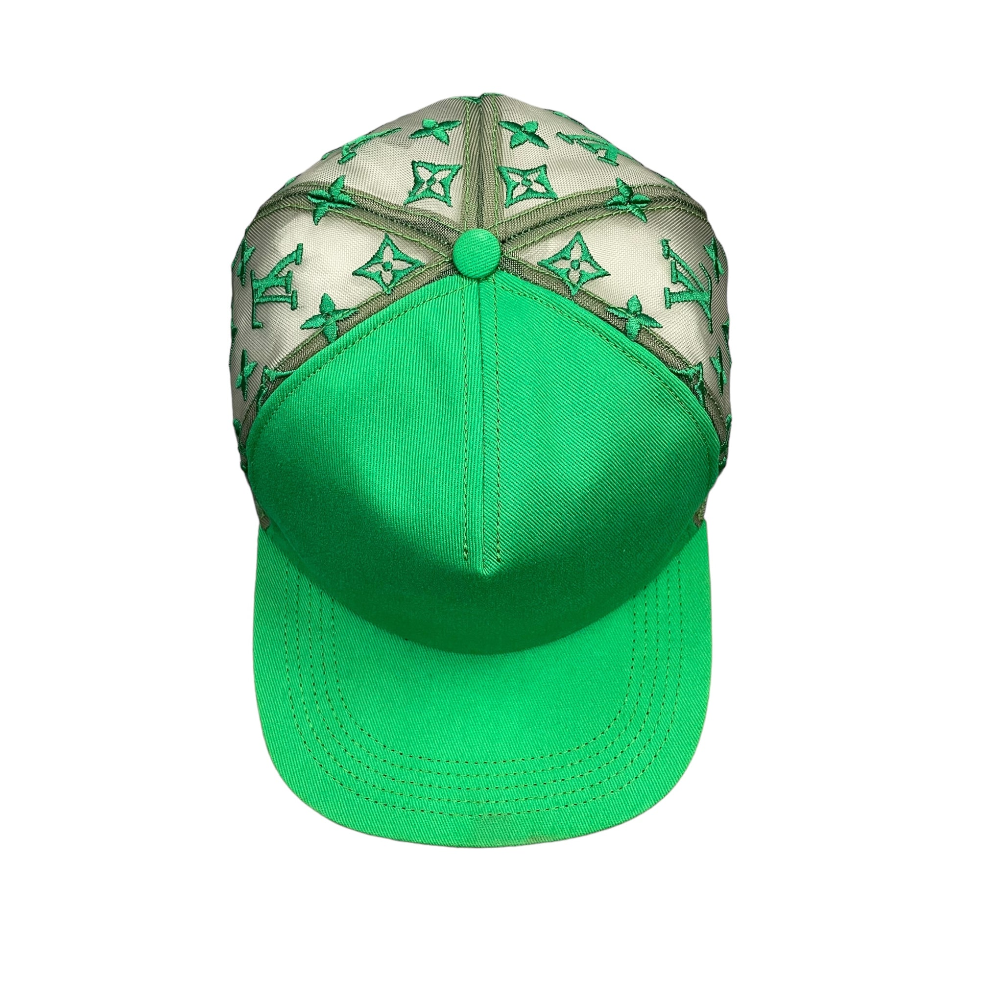 Louis Vuitton Everyday LV Embroidered Mesh Cap Green Pre  display picture 2