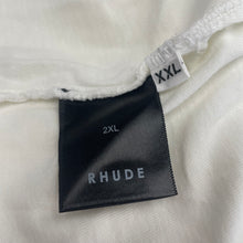 Load image into Gallery viewer, Pre Owned RHUDE Track Logo T Shirt White XXL
