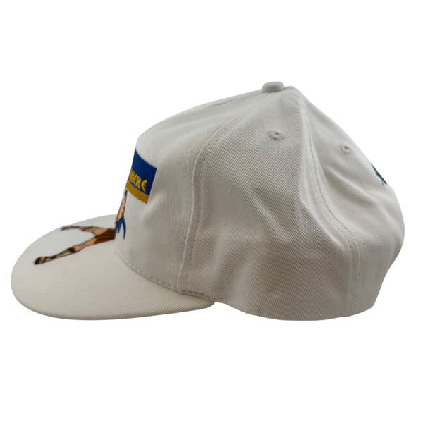 Vintage DISNEY Hercules 1997 Film New York World Premier Snapback Hat 90s White
