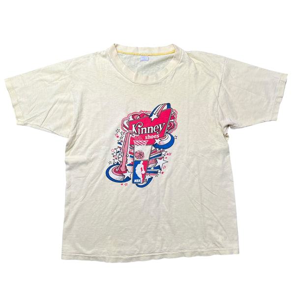 Vintage 70s SPRUCE Kinney Shoes NBA T Shirt Large