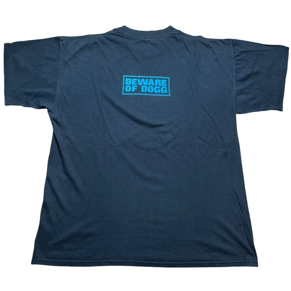 Vintage GEM Snoop Dogg Beware of Dogg Big Face Rap 1993 T Shirt 90s Black XL