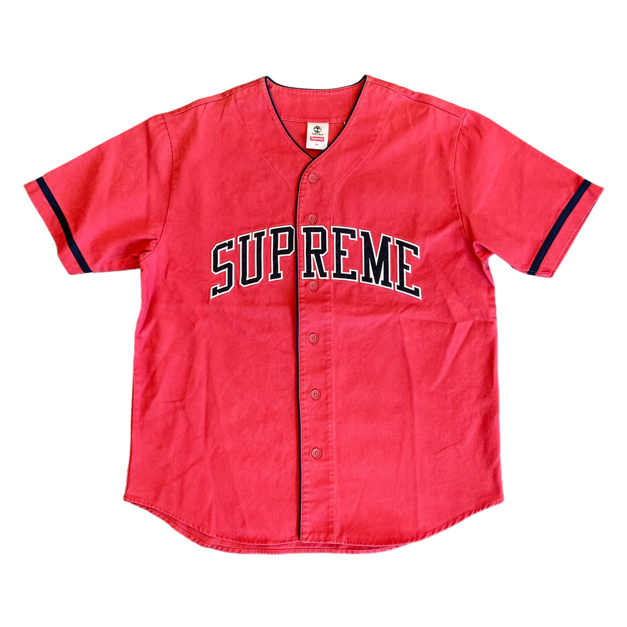 Supreme Timberland Baseball Jersey Red