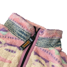 Load image into Gallery viewer, Kapital Ashland Stripe &amp; Bone Fleece Jacket Pink Sz 3

