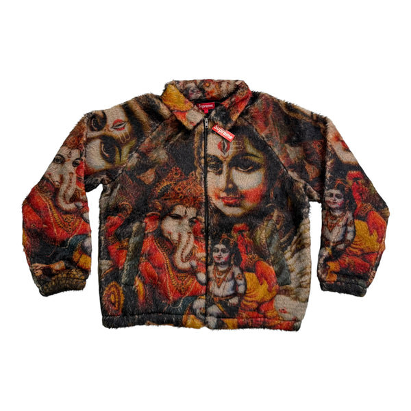 New Supreme Ganesh Faux Fur Jacket Multicolor Size Large 