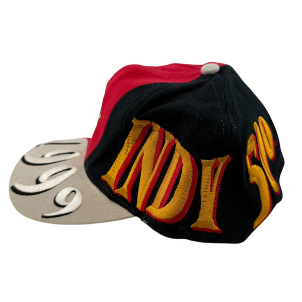 Vintage TOW Top of the World 1999 Indy 500 Color Block Snapback Hat 90s Multicolor