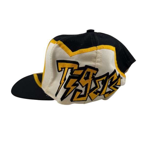 Vintage TOW Top of the World Missouri Mizzou Tigers Big Logo Lightning Bolt Graffiti Snapback Hat 90s Multicolor