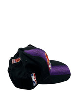 Load image into Gallery viewer, Vintage SPORTS SPECIALTIES Phoenix Suns Two Tone Split Autographed Snapback Hat 90s Black Purple NWT
