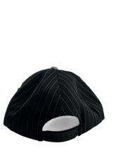 Load image into Gallery viewer, Vintage SPORTS SPECIALTIES Los Angeles Raiders Pinstriped Snapback Hat 90s Black Silver NWT
