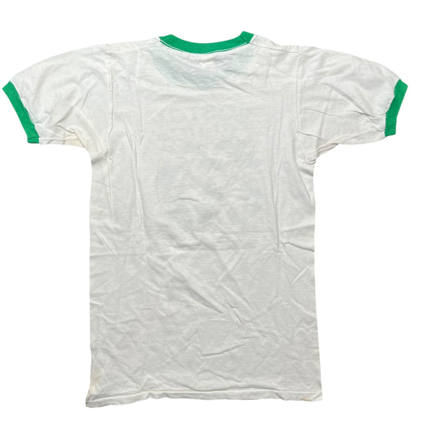 Vintage Boston Celtics Red Auerbach Bill Walton 1976 NBA World Champs Ringer T Shirt 70s S