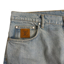 Load image into Gallery viewer, Louis Vuitton Wide Leg Fit Denim Pants Light Blue Sz 34
