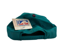 Load image into Gallery viewer, Vintage DREW PEARSON Charlotte Hornets Plaid Logo Brim Snapback Hat 90s Teal NWT

