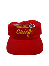 Load image into Gallery viewer, Vintage ANNCO Kansas City Chiefs Snapback Hat 90s Red
