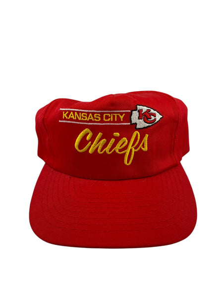 Vintage ANNCO Kansas City Chiefs Snapback Hat 90s Red