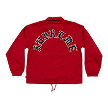 Load image into Gallery viewer, New Supreme Old English Coaches Jacket Red Sz Small
