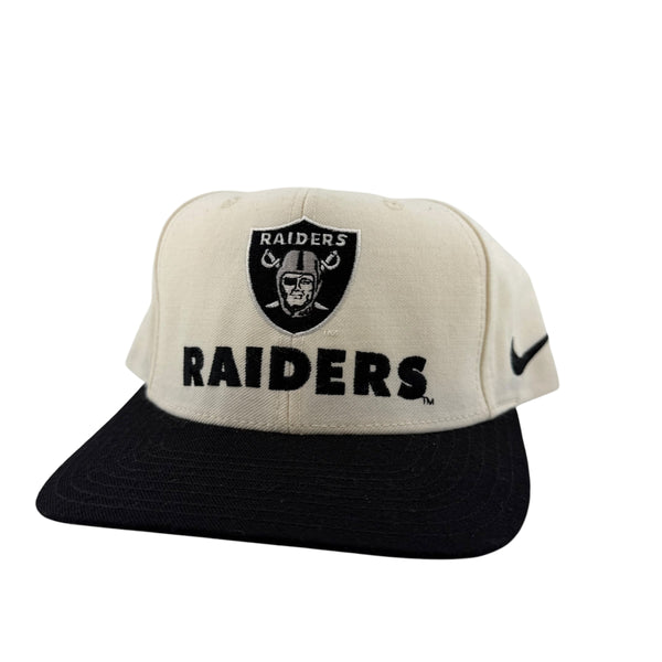 Vintage NIKE Oakland Raiders Snapback Hat 90s Multicolor
