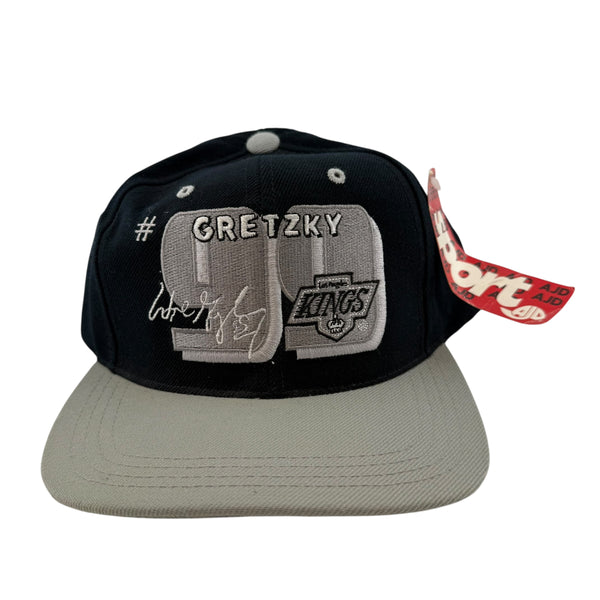 Vintage NWT AJD Wayne Gretzky Los Angeles Kings 90s Snapback Hat Multicolor