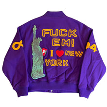 Load image into Gallery viewer, New SUPREME x CPFM Tourist Varsity Jacket Purple
