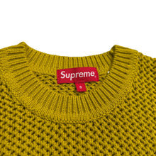 Load image into Gallery viewer, New Supreme Open Knit Small Box Sweater Acid Green Size Small
