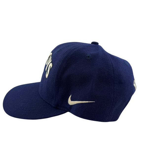 Vintage NIKE Dallas Cowboys NFL Pro Line Swoosh Snapback Hat 90s Team Sports Blue