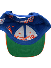 Load image into Gallery viewer, Vintage AJD New York Knicks Big Logo Wraparound Snapback Hat 90s Blue Orange NWT
