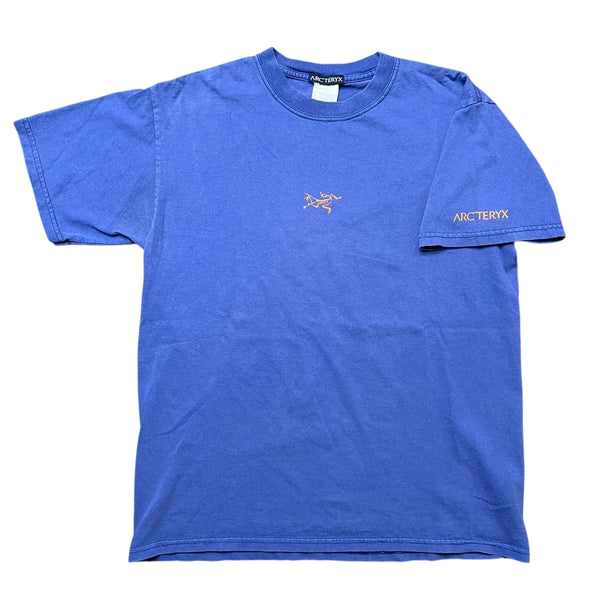 Vintage ARC'TERYX Archaeopteryx Center Logo T Shirt 2000s Purple M