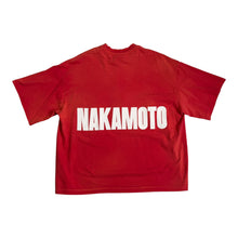 Load image into Gallery viewer, Satoshi Nakamoto Impact Logo Tee Red Sz M
