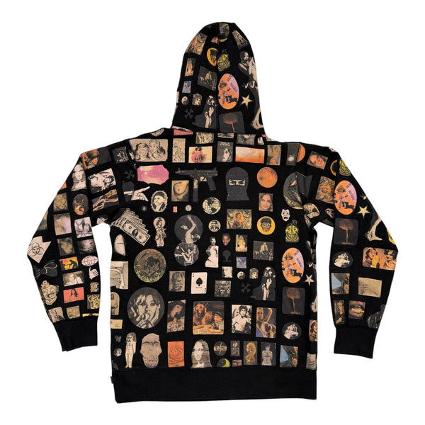 New Supreme Thrills Hooded Sweatshirt Black Size Large