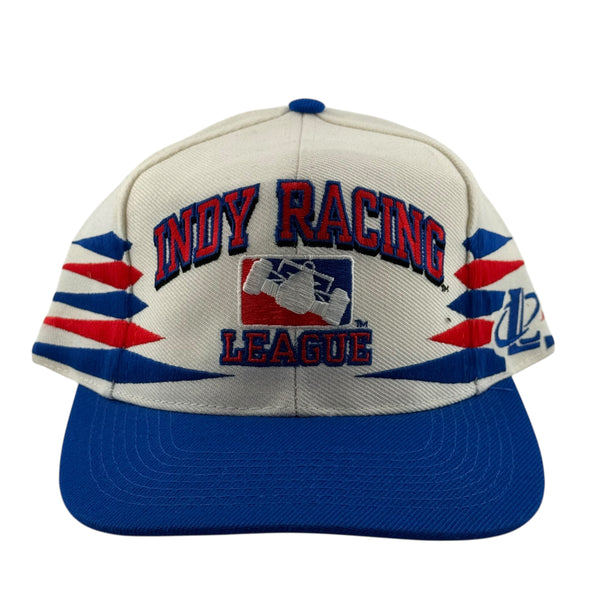 Vintage Logo Athletic Indy Racing League Diamond 90s Snapback Hat Multicolor
