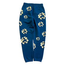 Load image into Gallery viewer, New Denim Tears Teal Blue Cotton Wreath Sweatpants Size Medium
