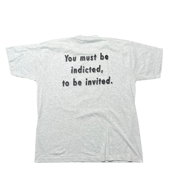 Vintage Hard Time Cafe You Must Be Indicted, To Be Invited. Leavenworth, Kansas Penitentiary T Shirt 90s Gray XL