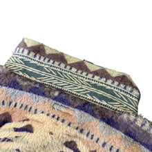 Load image into Gallery viewer, Kapital Ashland Stripe &amp; Bone Fleece Jacket Purple Sz 2
