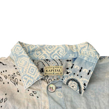Load image into Gallery viewer, Kapital Patchwork Bandana 1st Shirt Jacket Blue Sz 3
