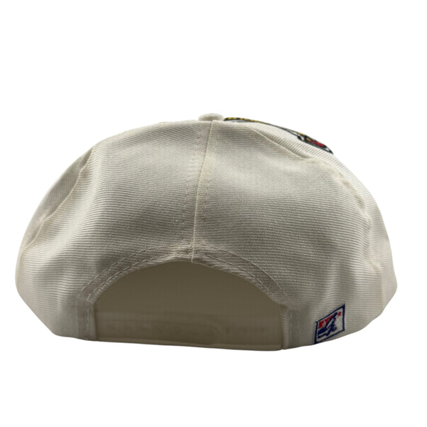 Vintage THE GAME Pittsburgh Pirates 1994 MLB All-Star Game Big Logo Snapback Hat 90s Cream Black