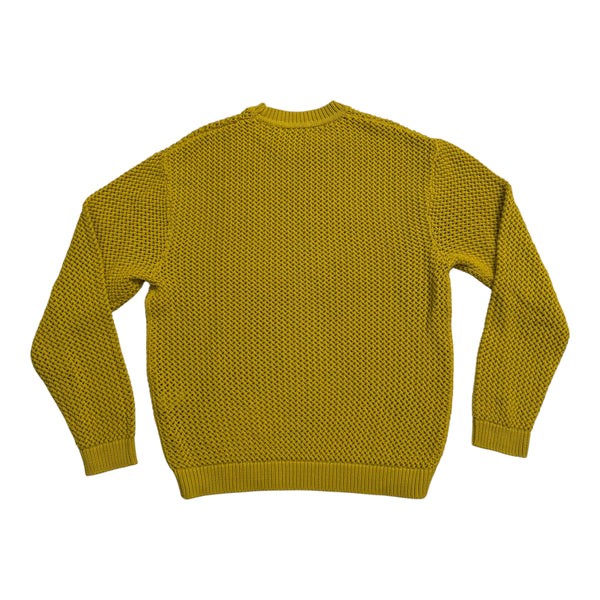 New Supreme Open Knit Small Box Sweater Acid Green Size Small