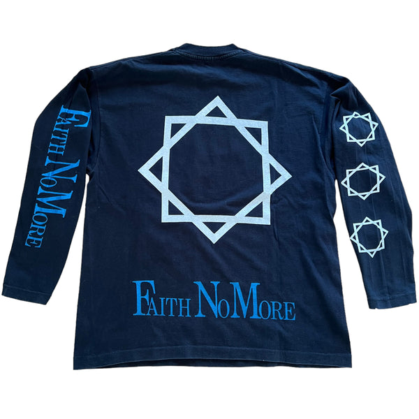 Vintage Screen Stars Faith No More Logo Long Sleeve Shirt 90s XL