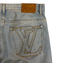 Load image into Gallery viewer, Louis Vuitton Wide Leg Fit Denim Pants Light Blue Sz 34
