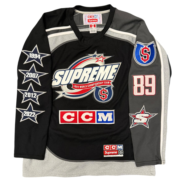 Supreme CCM All Stars Hockey Jersey Black Sz Medium
