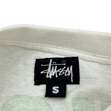Load image into Gallery viewer, Vintage STUSSY 03 Green Football Shirt White Sz Small
