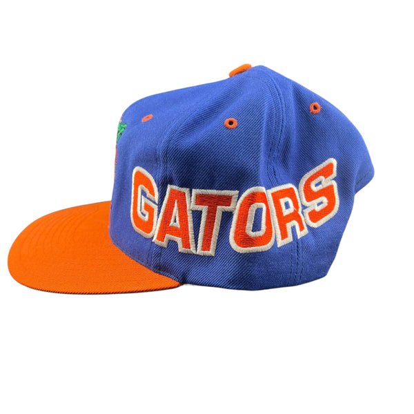 Vintage AMERICAN NEEDLE Florida Gators Wraparound Big Logo Snapback Hat 90s Multicolor