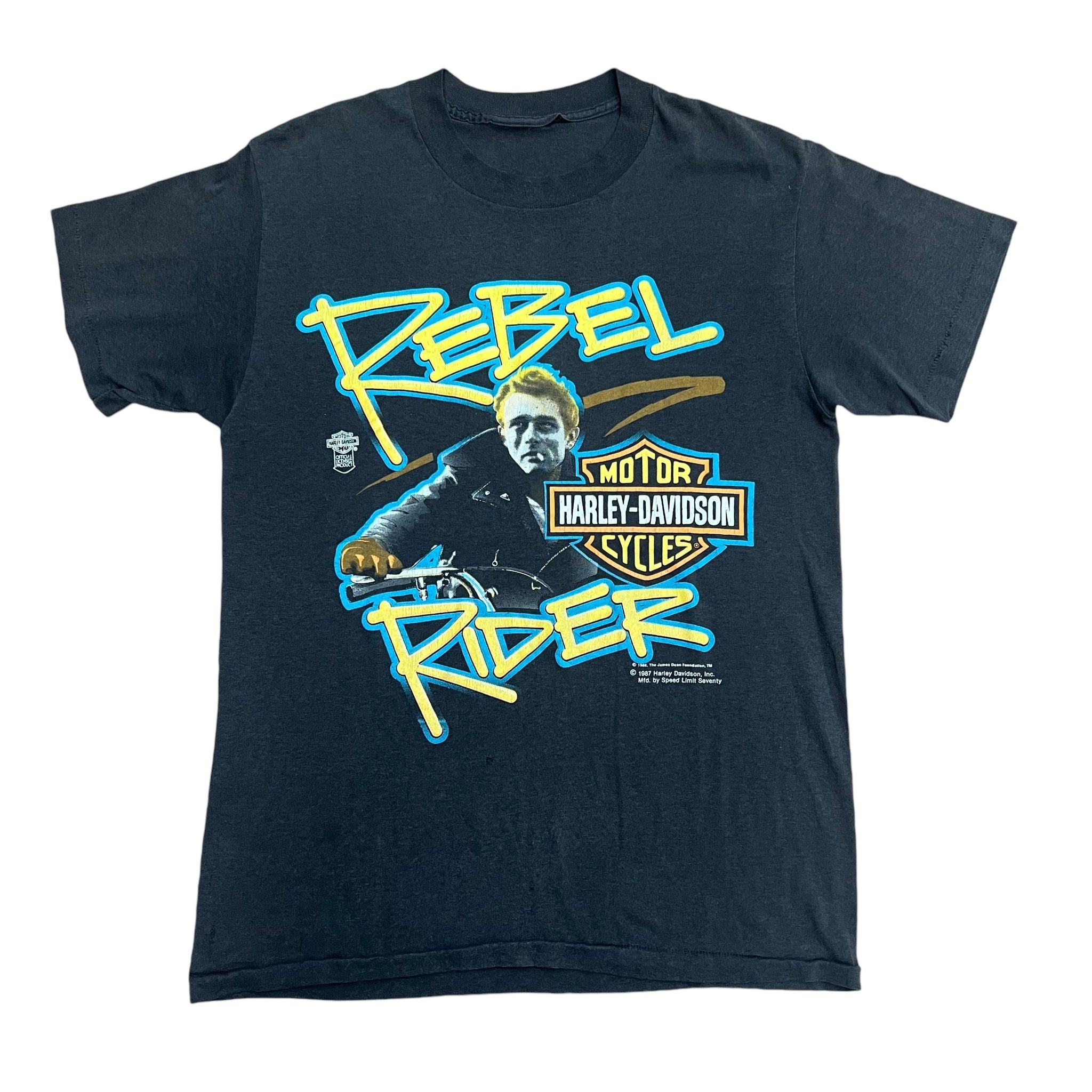 Vintage HARLEY DAVIDSON Motorcycles Rebel Rider James Dean 1987 T