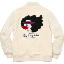 Load image into Gallery viewer, NEW Supreme Supreme Gonz Ramm Varsity Jacket Off White Sz XL
