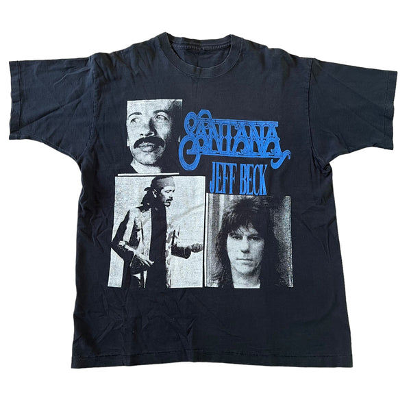 Vintage Santana and Jeff Beck 1995 Tour Photo Graphic Tour Shirt No Tag