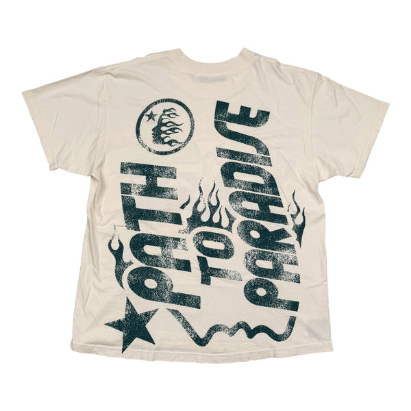 New Hellstar Jesus Tee White Size Medium