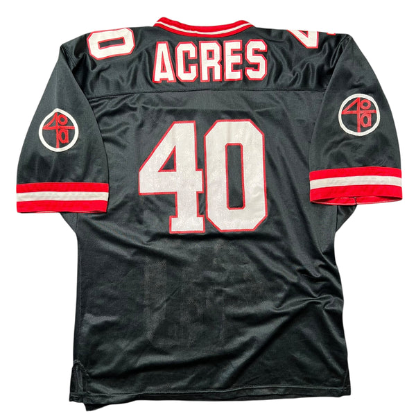 Vintage 40 ACRES Spike's Joint Spike Lee Film Production Promo Football Jersey 90s Black 2XL
