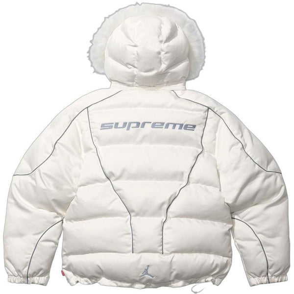 NEW Supreme Jordan Puffer Jacket White XL