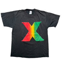 Load image into Gallery viewer, Vintage LOGO 7 Malcom X T Shirt 90s Black Large
