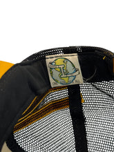 Load image into Gallery viewer, Vintage INTERNATIONAL Missouri Tigers Mizzou Striped Snapback Mesh Trucker Hat 70s 80s Black Gold
