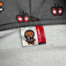 Load image into Gallery viewer, A Bathing Ape Baby Milo Junk Food All Over Print Full Zip Hoodie Grey Size Large
